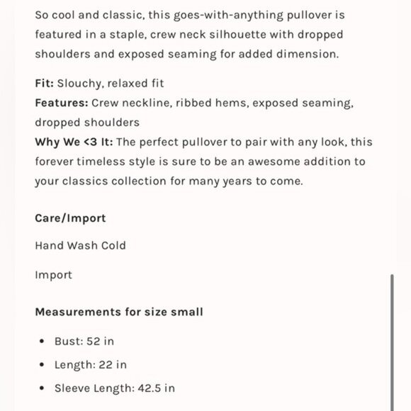 Free People Luna Sweater-Charcoal Grey xs - Picture 11 of 11